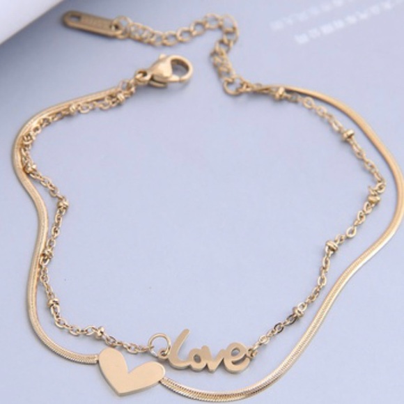 Anklet Double layer Stainless Steel - Picture 2 of 2